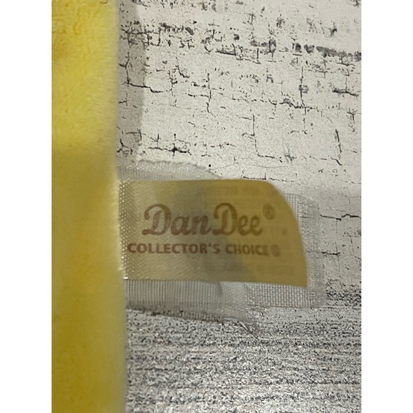 Yellow Giraffe Plush Lovey Baby Security Blanket lovey Gray Knotted Corners - Picture 3 of 7